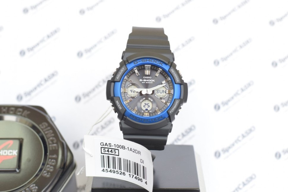 CASIO G SHOCK GAS 100B 1A2 SPORTCASIO.RU