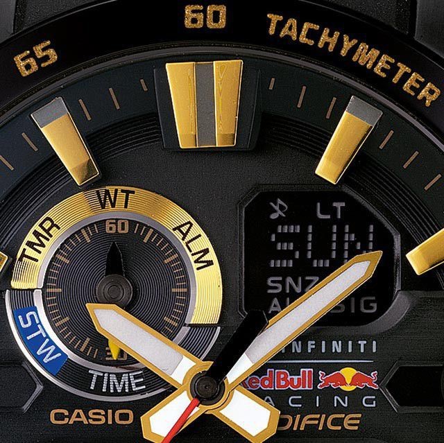 Наручные часы CASIO EDIFICE ERA-201RBK-1A Infiniti RedBull Racing Limited Edition