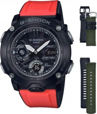 Наручные часы CASIO G-SHOCK GA-2000E-4E (+2 ремешка в комплекте)