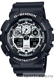 Наручные часы CASIO G-SHOCK GA-100BW-1A